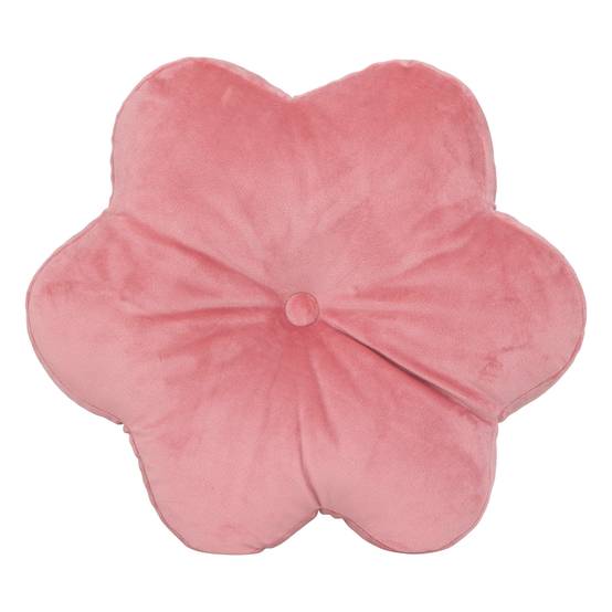 Coussin forme de fleur - ATMOSPHERA - Polyester - Rose - Image 1