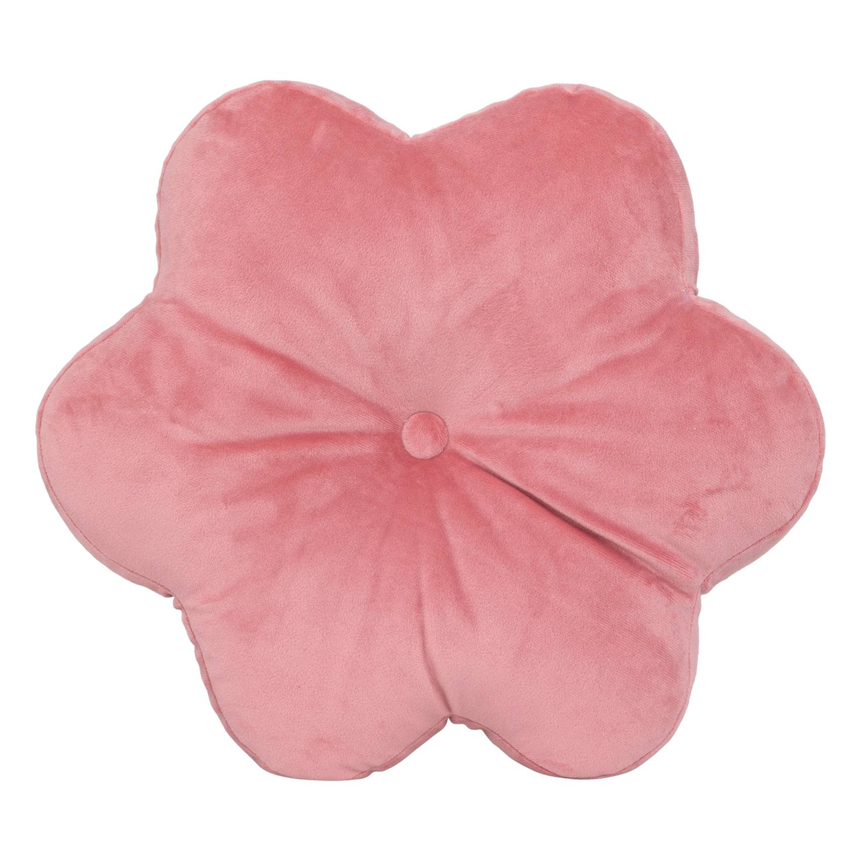 Coussin forme de fleur - ATMOSPHERA - Polyester - Rose - Image 1