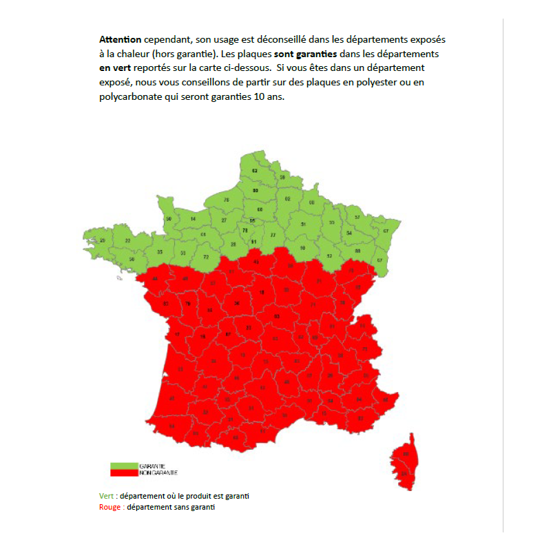 Plaque PVC ondulée (GO 177/51 - grandes ondes) - Coloris - Transparent, Largeur totale de la plaque - 92cm, Longueur totale de la plaque - 2m - Image 4