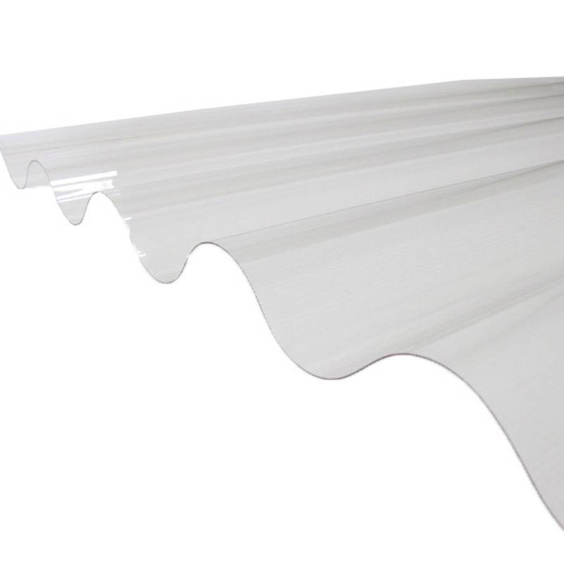 Plaque PVC ondulée (GO 177/51 - grandes ondes) - Coloris - Transparent, Largeur totale de la plaque - 92cm, Longueur totale de la plaque - 2m - Image 1