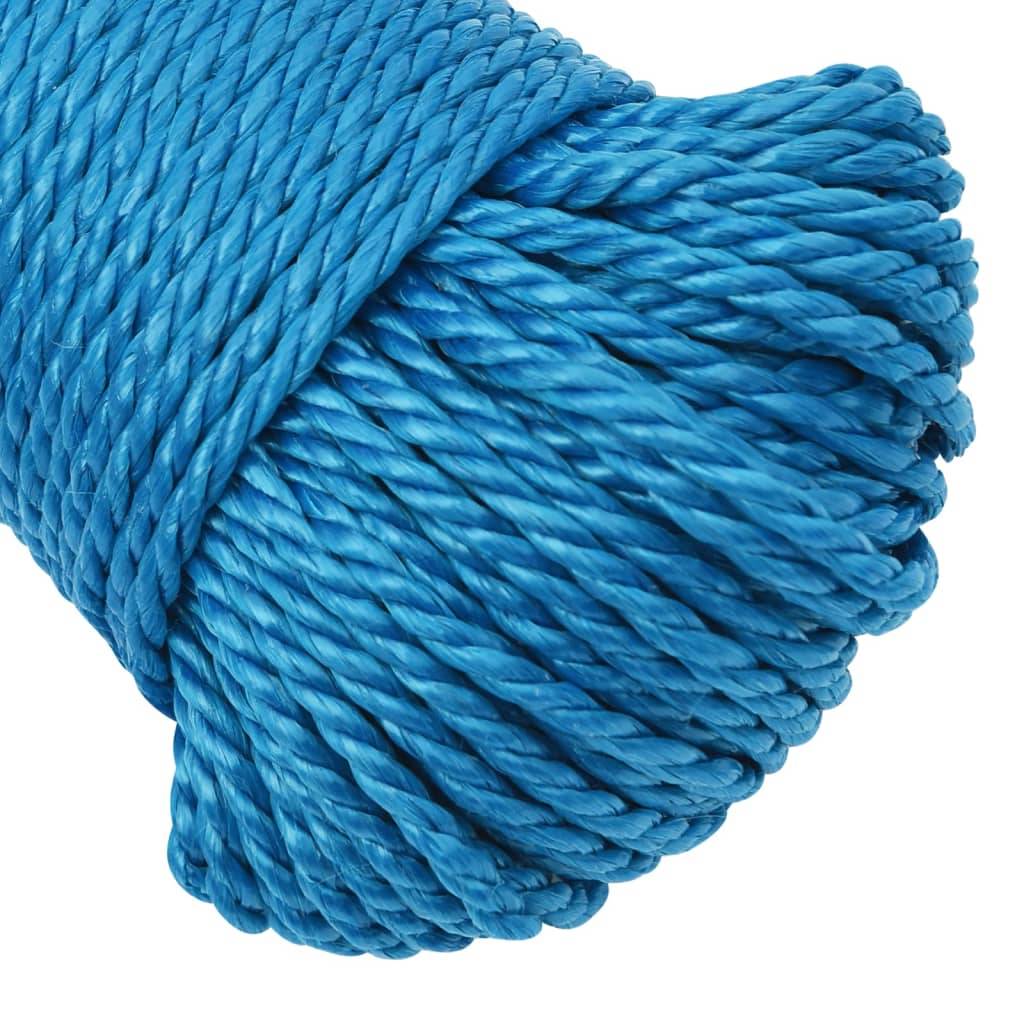 Corde de travail Bleu 8 mm 50 m Polypropylène Maison Chic - Image 4
