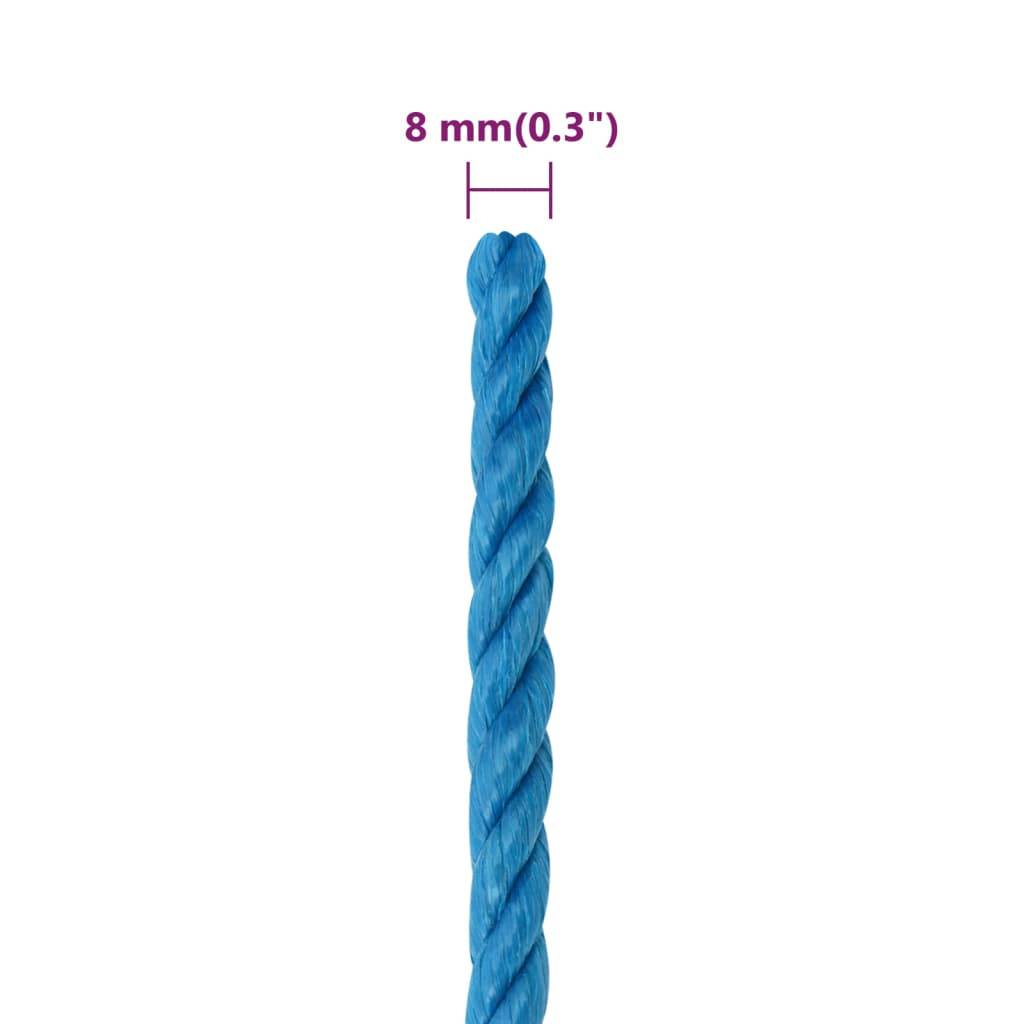 Corde de travail Bleu 8 mm 50 m Polypropylène Maison Chic - Image 6