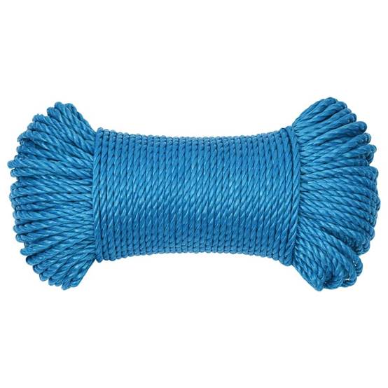 Corde de travail Bleu 8 mm 50 m Polypropylène Maison Chic - Image 3