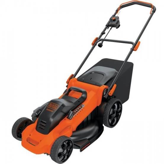 Tondeuse a Gazon électrique 48cm LM2000-QS BLACK+DECKER - Fonction mulching, éjection latérale ou bac de ramassage souple 50L - Image 1