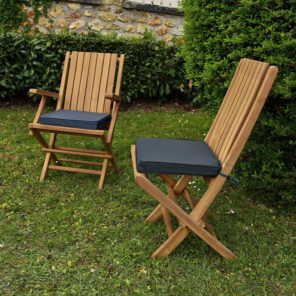 Teck'Attitude - Coussin Gris pour chaises et fauteuils pliants - TECK'Attitude - Image 2