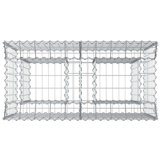 PANGIVO - Lit surélevé gabion Acier galvanisé Argenté 100 x 50 x 80 cm - PANGIVO - Image 7