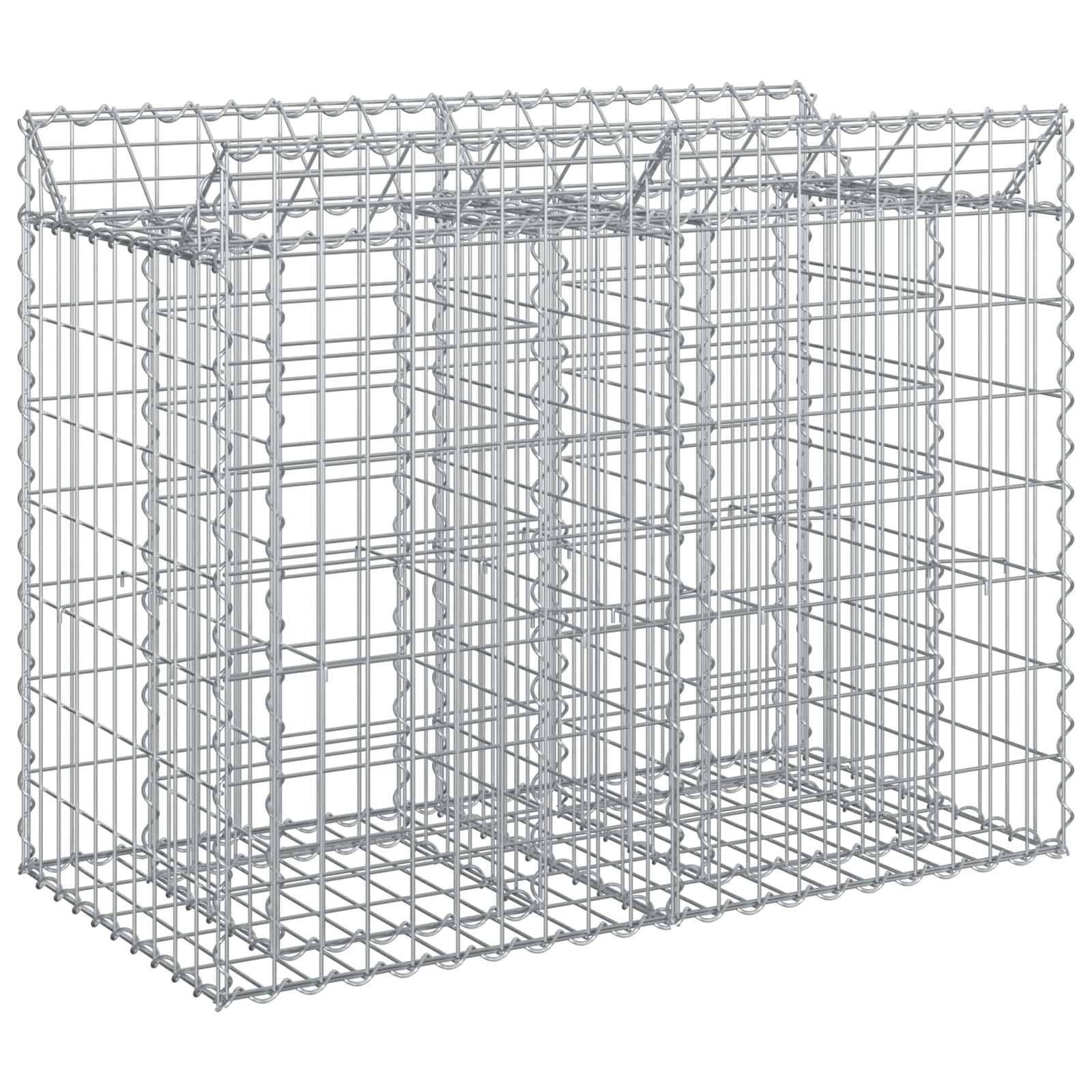 PANGIVO - Lit surélevé gabion Acier galvanisé Argenté 100 x 50 x 80 cm - PANGIVO - Image 2