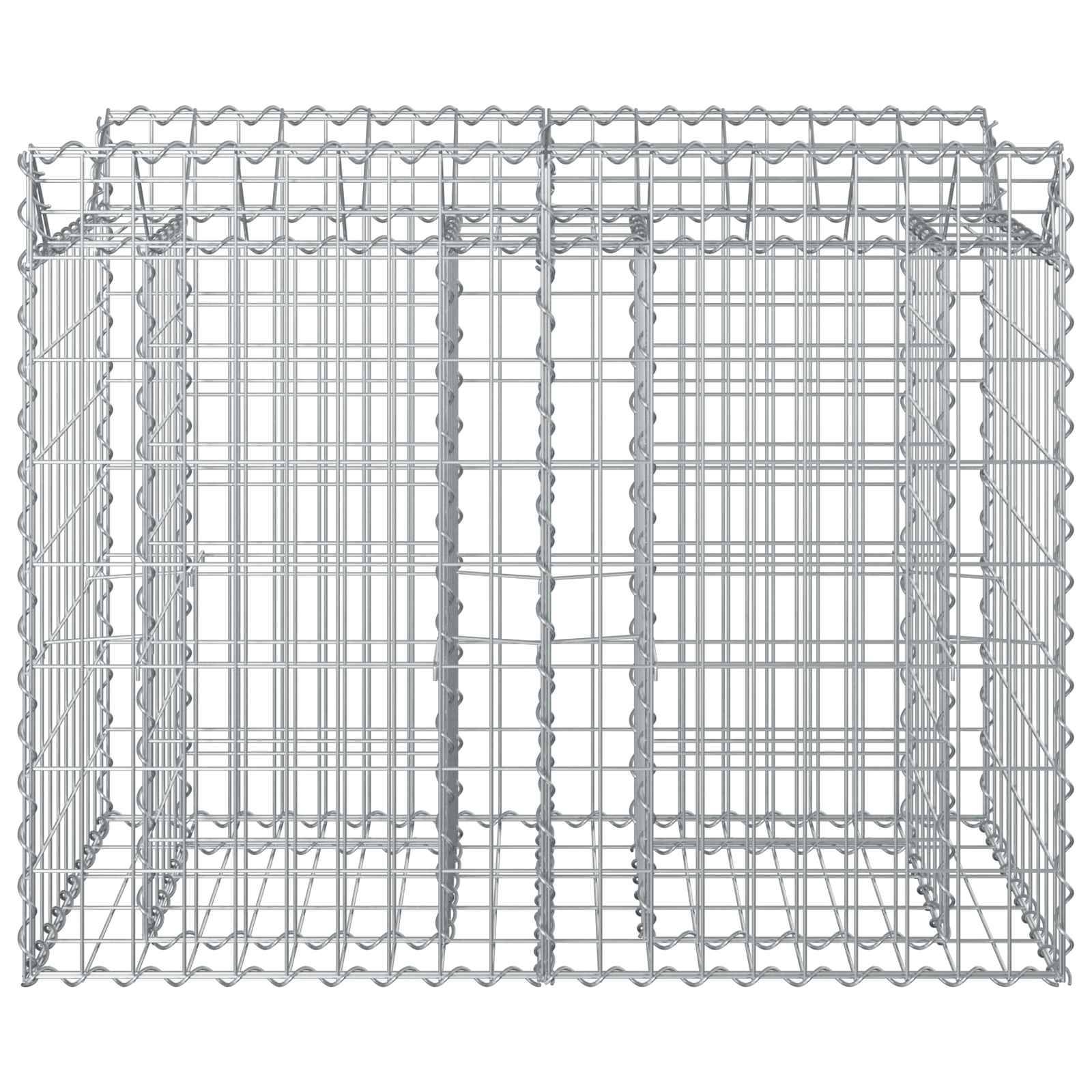 PANGIVO - Lit surélevé gabion Acier galvanisé Argenté 100 x 50 x 80 cm - PANGIVO - Image 5
