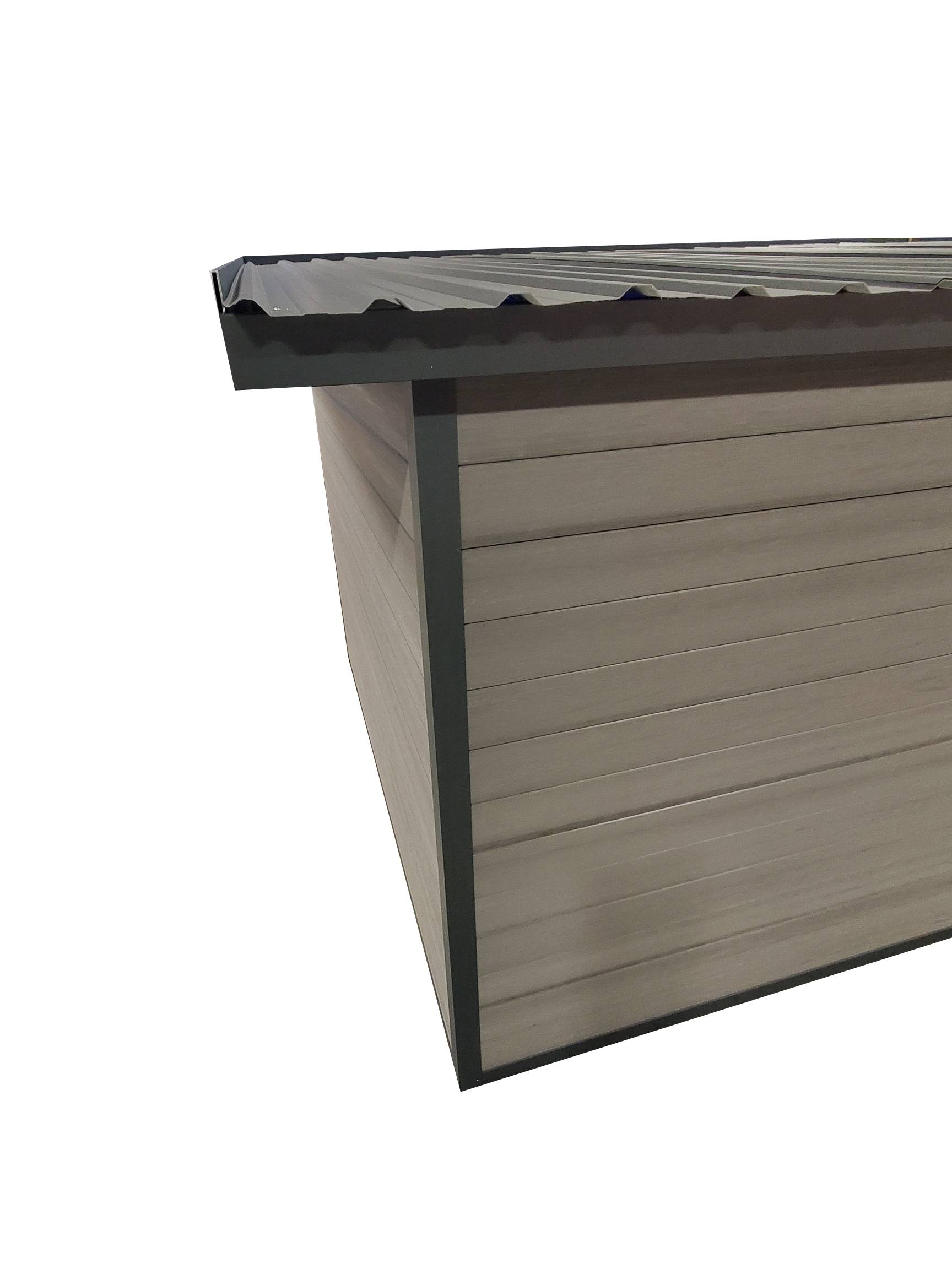 Green Outside - Abri alu + composite EAZY-LODGE Coexprotect® 15m² Toit Monopente Toiture Bac Acier - Image 2