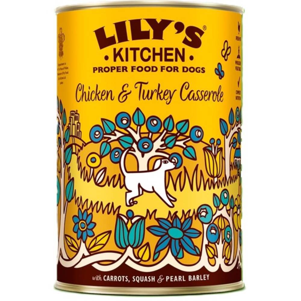 Lily's Kitchen - Pâtée pour chien poulet et dinde . 400G Casserole Chicken , Turkey  LILY'S KITCHEN