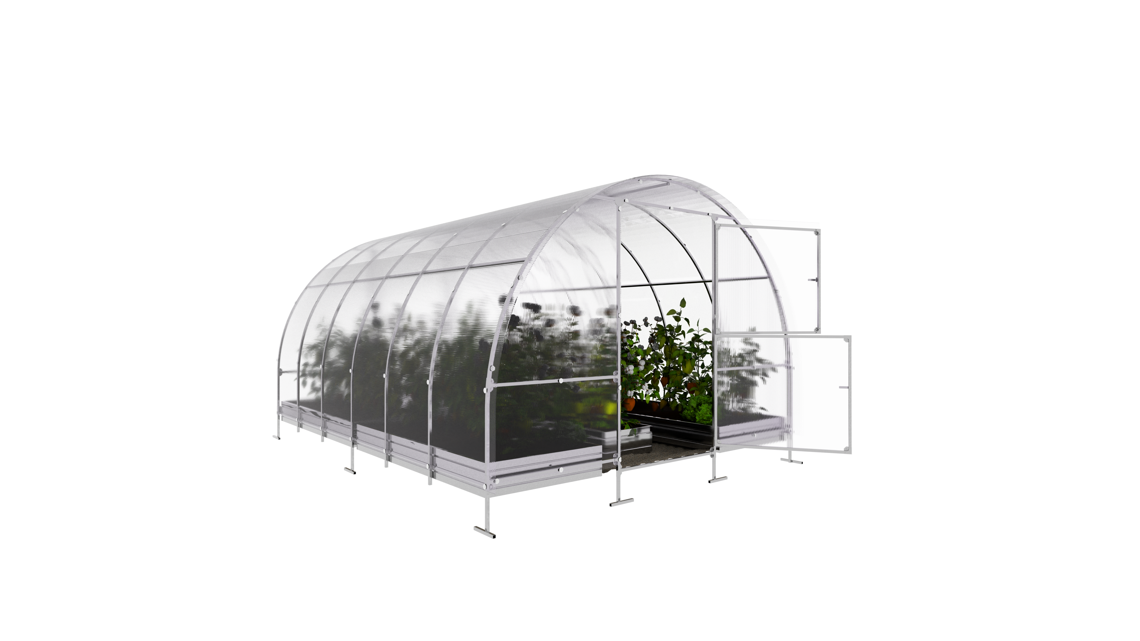 KLASIKA GREENHOUSES - Serre KLASIKA EASY 3 x 4 m (12 m²), 4 mm avec revêtement en polycarbonate - Image 6