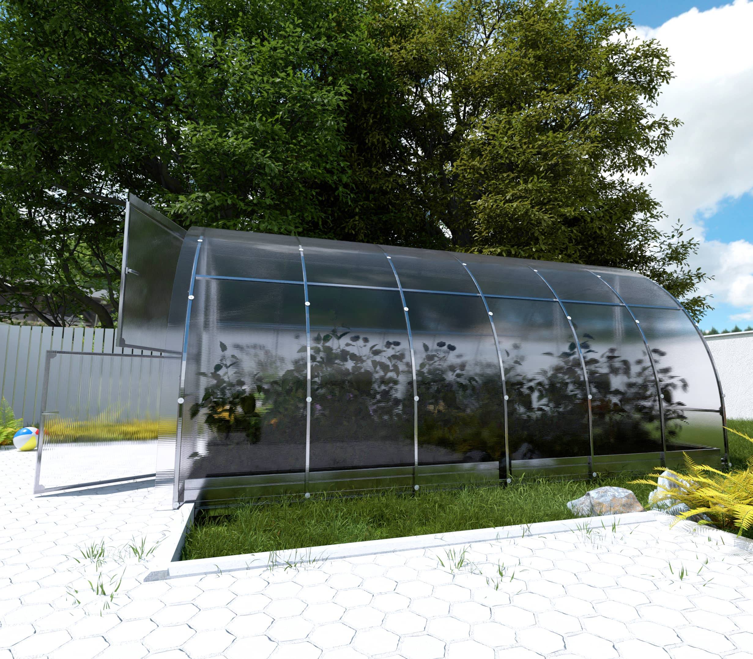 Serre KLASIKA EASY 3 x 4 m (12 m²), 4 mm avec revêtement en polycarbonate - Image 2