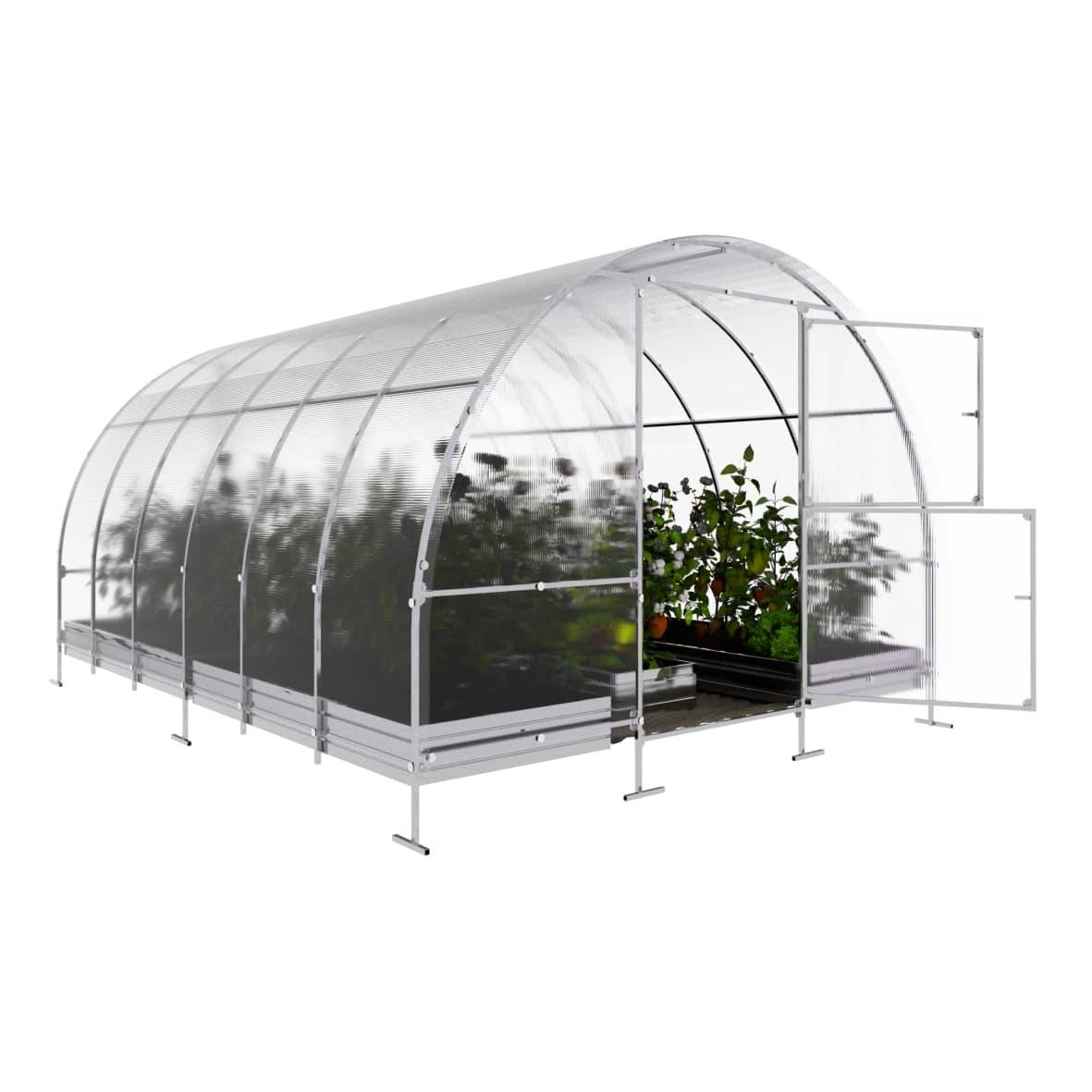 Serre KLASIKA EASY 3 x 4 m (12 m²), 4 mm avec revêtement en polycarbonate - Image 4