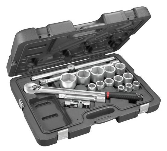 Coffret douilles 3/4'' 6 pans métriques - FACOM - KL.500PB