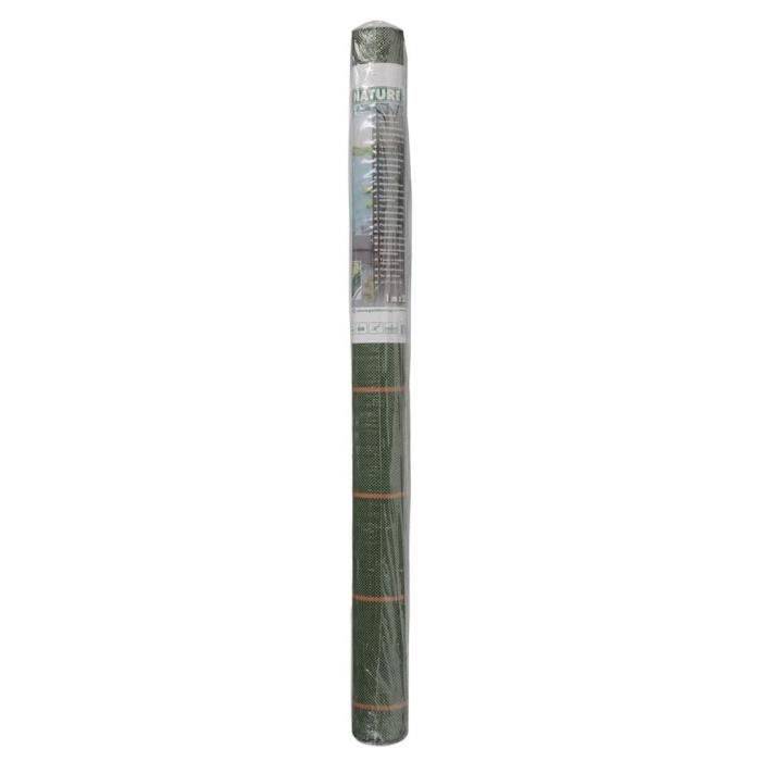 Toile de paillage paysages verte, 1 x 25 m - traité anti UV, 100 g/m² - Bâche de sol anti mauvaises herbes - Image 3