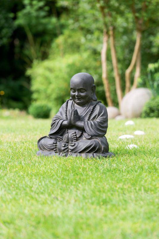 Nortène - Statue décorative HAPPY BUDDHA en fibre de verre et argile - 53 cm Nortene - Image 2
