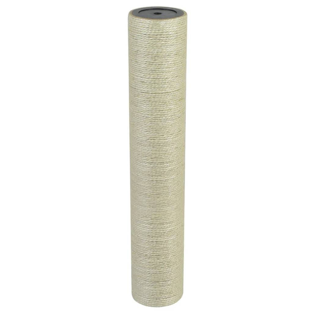 Grattoir pour chats sisal beige 8 x 8 x 45 cm, Poids:0.6kg - PANGIVO - Image 1