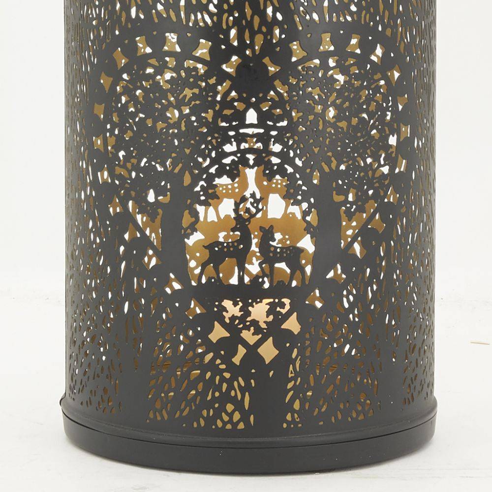 Aubry Gaspard - Lanternes en métal noir laqué Cerf - Image 4