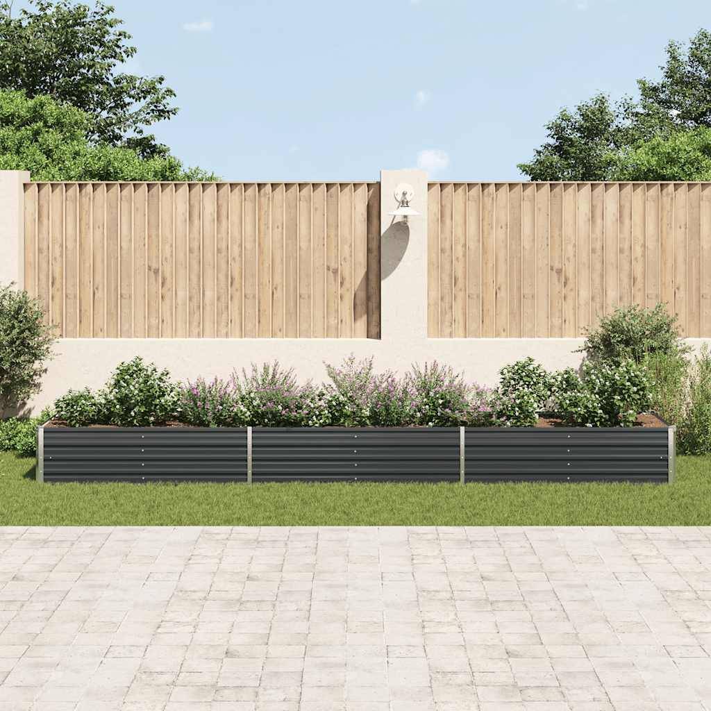 PANGIVO - Lit surélevé de jardin Acier galvanisé Anthracite 480 x 80 x 45 cm - PANGIVO - Image 3