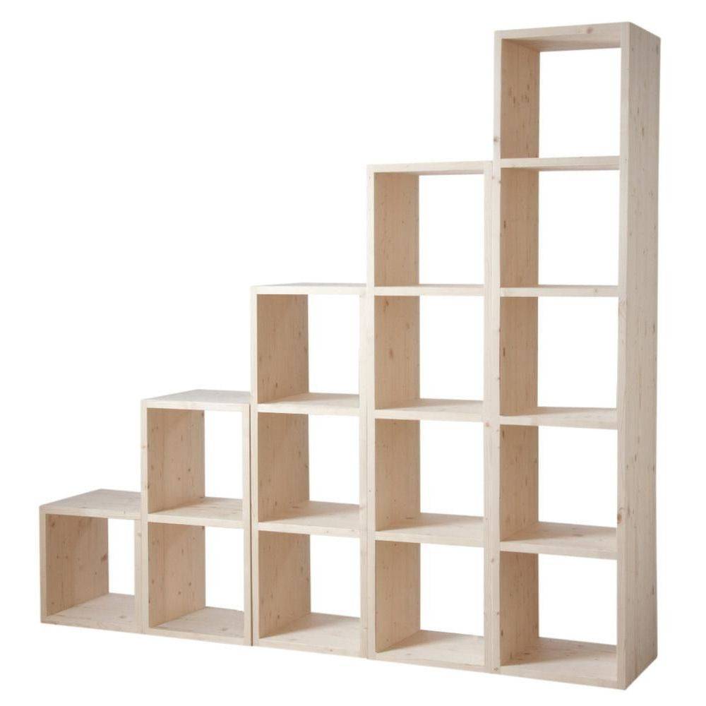 Aubry Gaspard - Etagère modulable 2 cases en épicéa 2 cases - Image 2