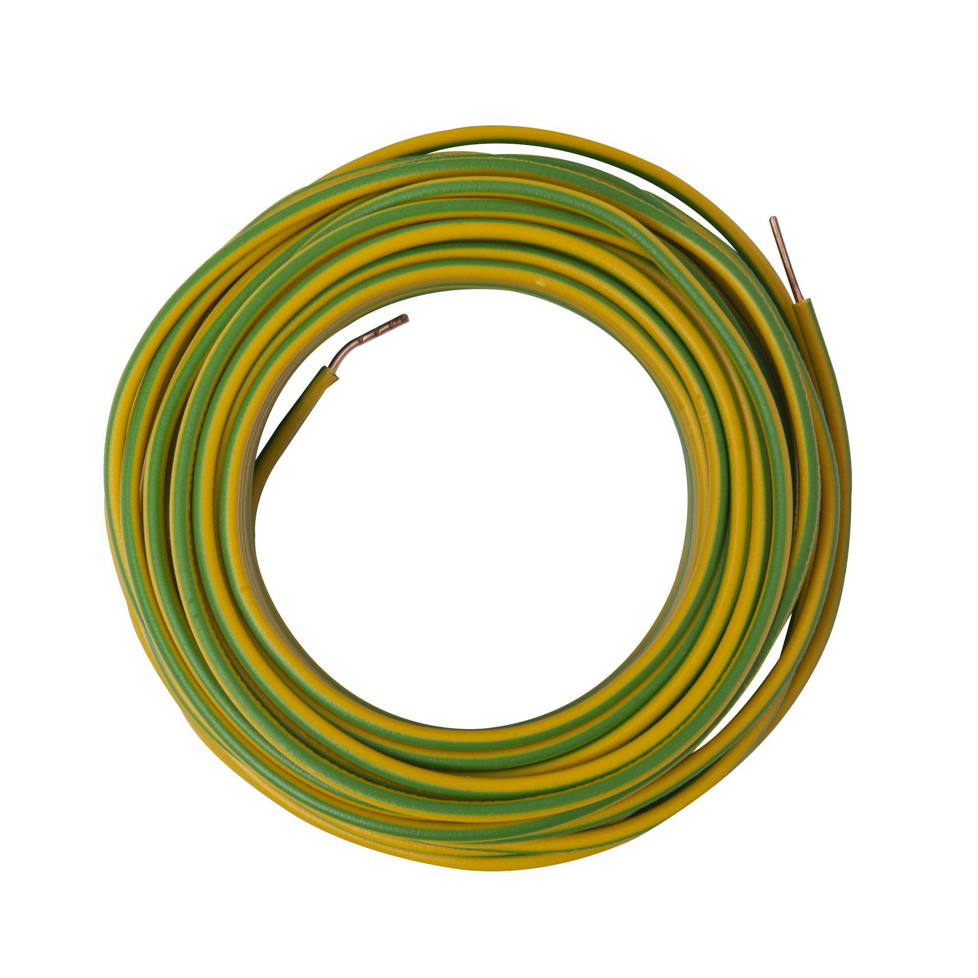 Zenitech - Câble électrique HO7V-U 1,5 mm2 jaune 10 m - Image 3