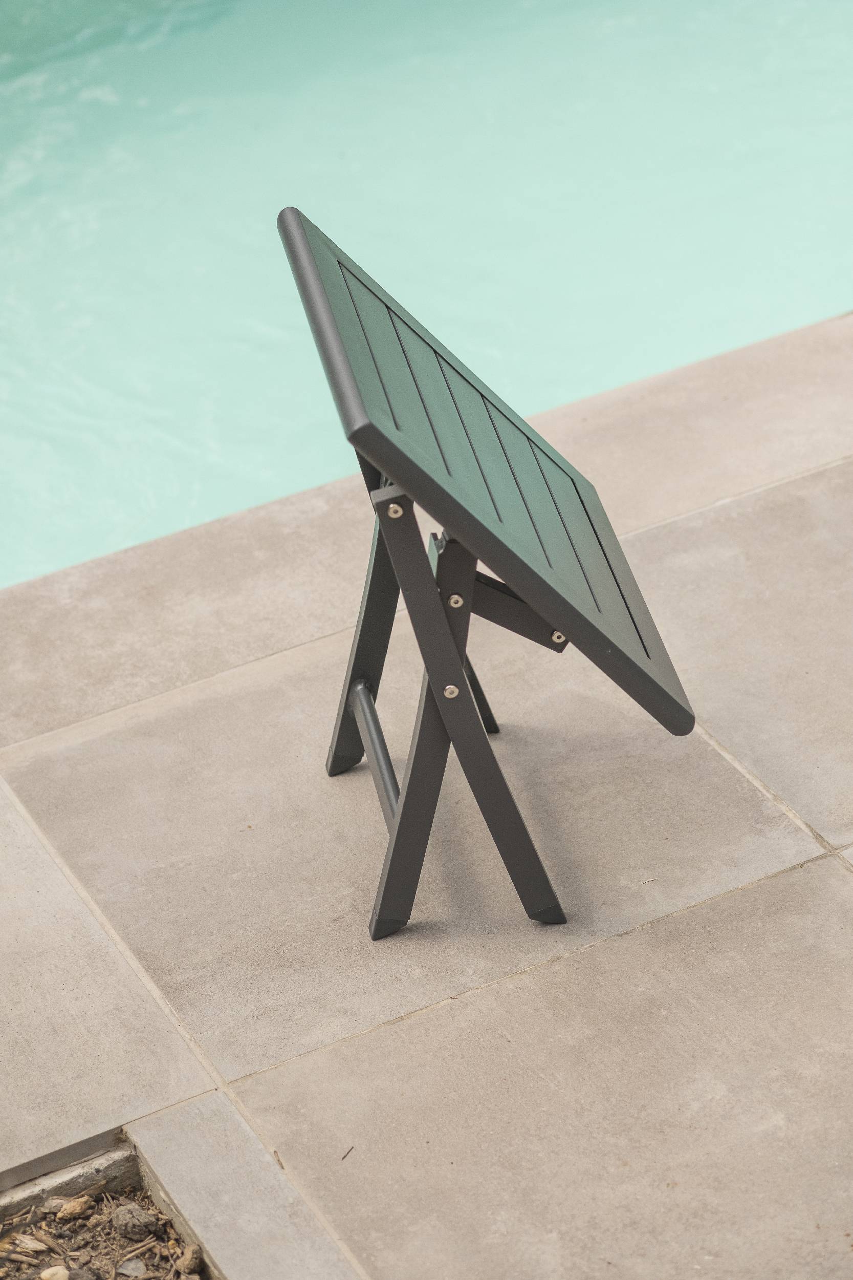 City Garden - Table basse de jardin pliante en aluminium anthracite MARIUS - CITY GARDEN - Image 3