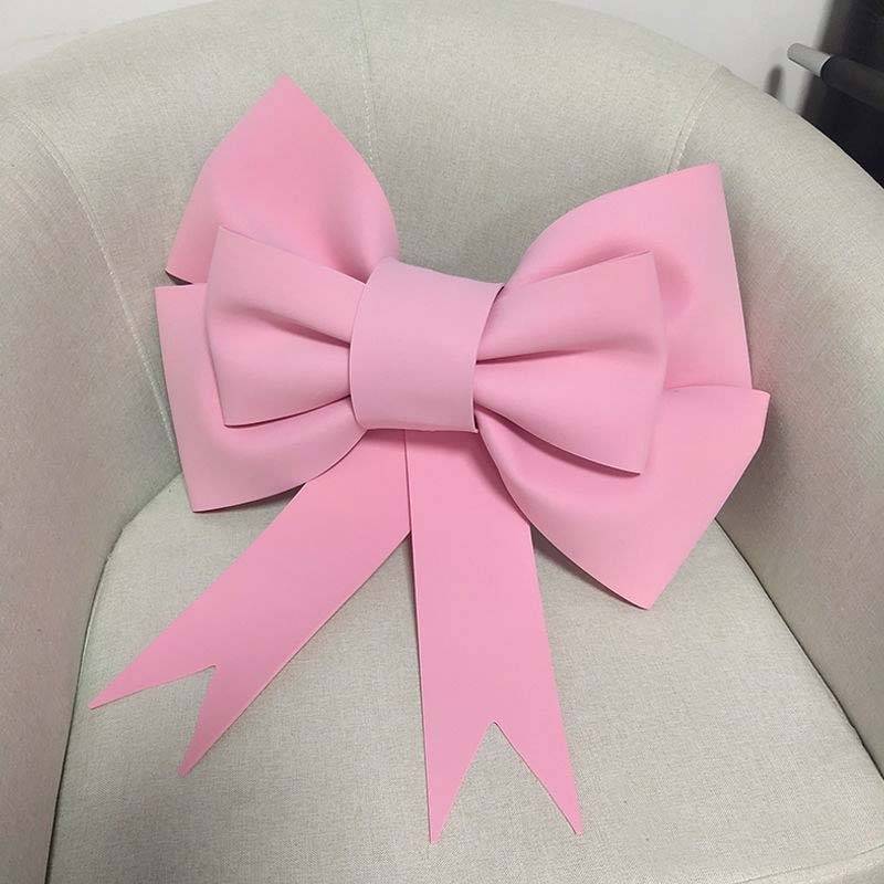 1 pc Grand Ruban Nœud Tissu Rose pour Anniversaire Noël Mariage – Décoration Intérieur/Extérieur Polyvalente, Atmosphère Fête Durable, Ruban Élégant - Image 5