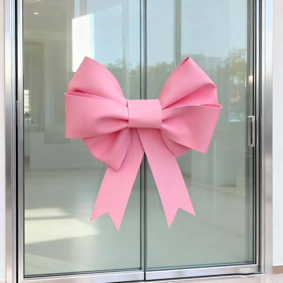 1 pc Grand Ruban Nœud Tissu Rose pour Anniversaire Noël Mariage – Décoration Intérieur/Extérieur Polyvalente, Atmosphère Fête Durable, Ruban Élégant - Image 8