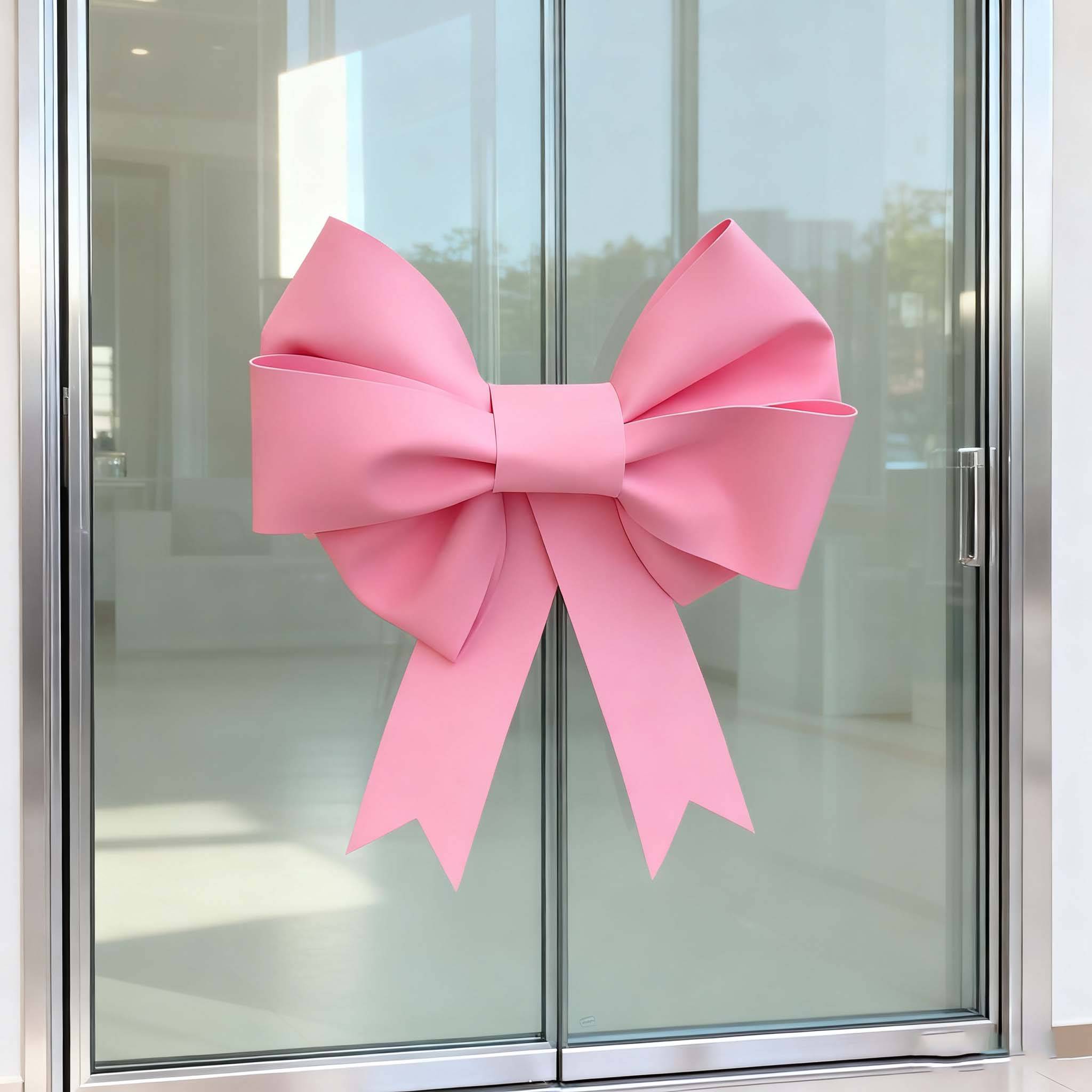 1 pc Grand Ruban Nœud Tissu Rose pour Anniversaire Noël Mariage – Décoration Intérieur/Extérieur Polyvalente, Atmosphère Fête Durable, Ruban Élégant - Image 8