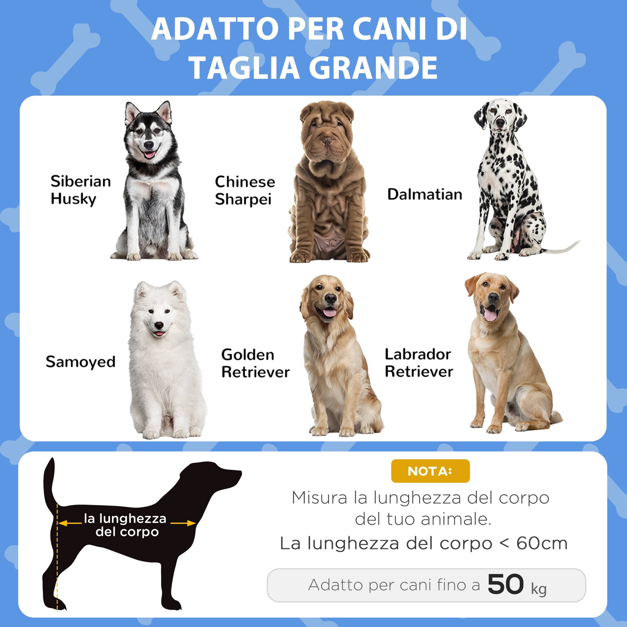 ComfortXL - Lit surélevé pour grand chien en acier et tissu Oxford bleu foncé 106 x 76 x 94 cm avec toit de protection - Image 4