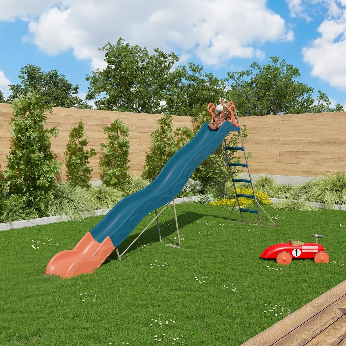 Trigano Jardin - Toboggan Valou 3,80 m bleu enfants 3 12 ans Trigano - Image 5