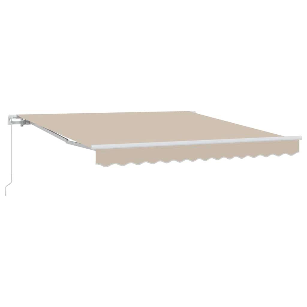 ComfortXL - Store banne rétractable polyester pour terrasse protection soleil beige 350x250cm - ComfortXL Outdoor Living - Image 2