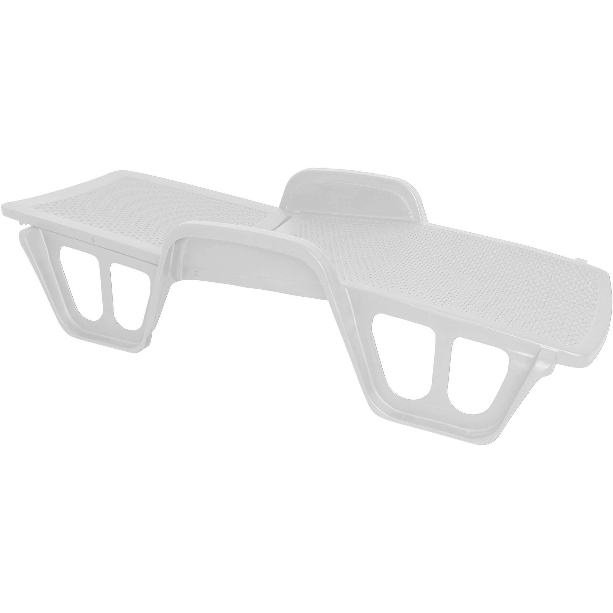 Dmora - Bains de soleil Dinite, Chaise longue de jardin réglable avec accoudoirs, Chaise longue d'extérieur, 100% Made in Italy, 192x71h100 cm, Blanc - Dmora - Image 4