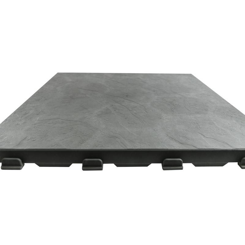Dalle PVC clipsable autoportante "Effet ardoise" - Gris vert 39 x 39 cm - ArtPlast - Image 5
