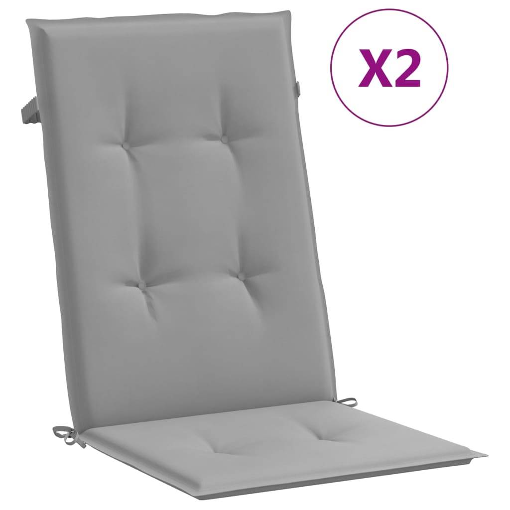 Coussin monobloc polyester gris  120 x 50 x 3 cm  - Prolenta premium p329.5 - Image 1