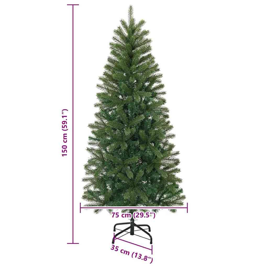 Sapin de Noël | Arbre de Noël artificiel Vert 150 cm PVC, PE et acier Maison Chic - Image 7