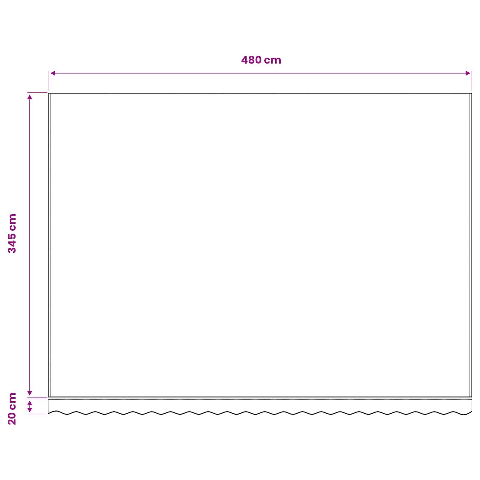 Prolenta Premium - Auvent polyester anthracite 480 x 345 cm - Prolenta premium p354.7 - Image 6