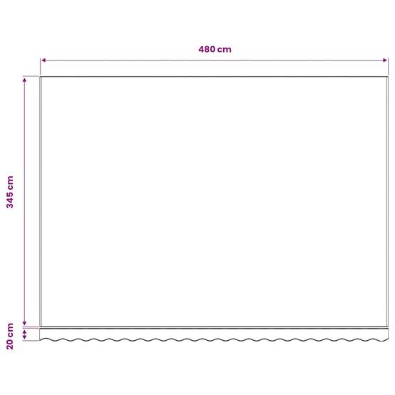 Prolenta Premium - Auvent polyester anthracite 480 x 345 cm - Prolenta premium p354.7 - Image 7