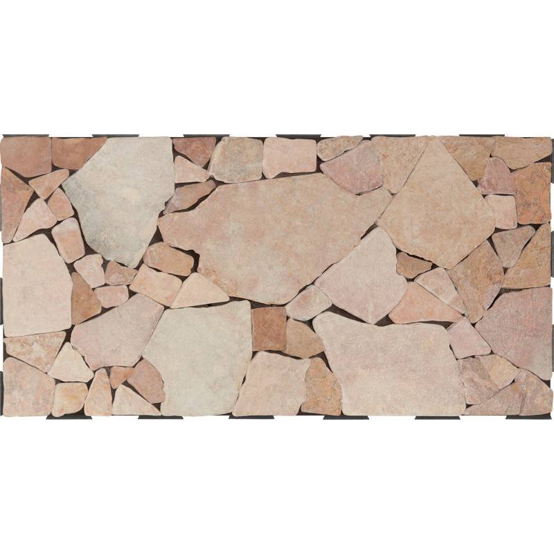 Dalle pierre mosaïque Snap & Go 30x60 cm (lot de 2) - Rose - Snap & Go - Image 1