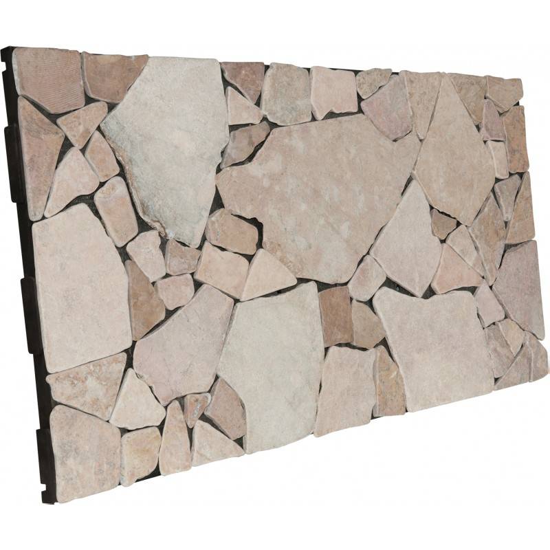 Dalle pierre mosaïque Snap & Go 30x60 cm (lot de 2) - Rose - Snap & Go - Image 4