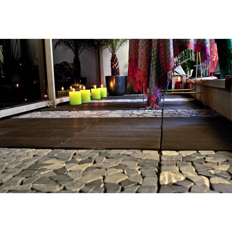 Dalle pierre mosaïque Snap & Go 30x60 cm (lot de 2) - Rose  - Snap & Go - Image 7
