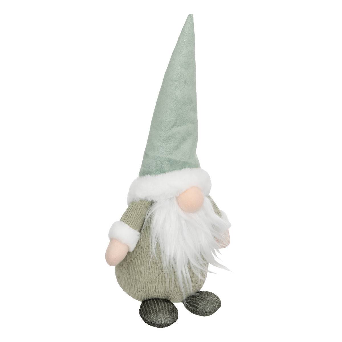 Fééric Lights & Christmas - Déco de Noël Gnome Vert avec Barbe Blanche H 36 cm