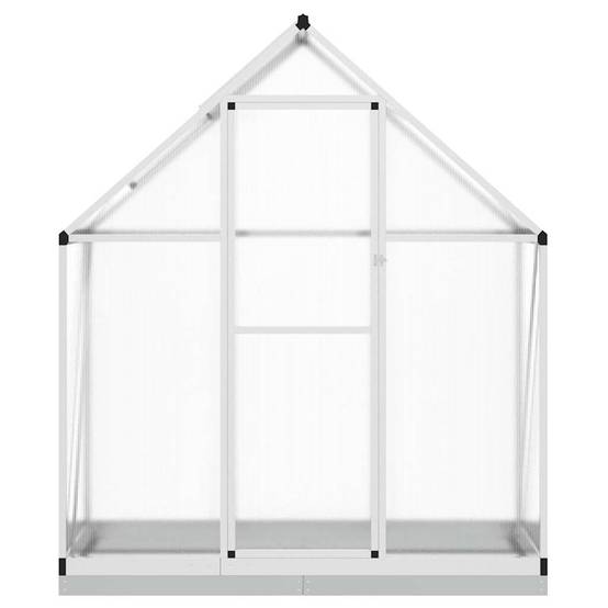 Serre aluminium et polycarbonate argenté 169 x 58 x 202 cm - PANGIVO - Image 3