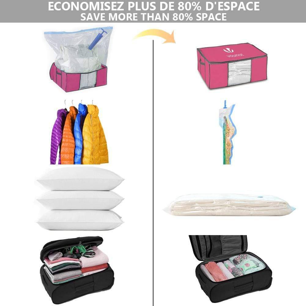 Sac de rangement sous vide aspirateur Lot de 22 pcs - Image 7