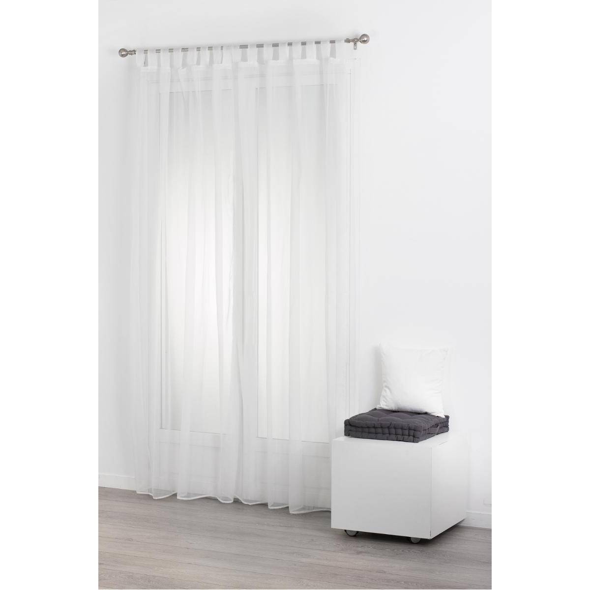 Lot de 2 Voilages Blanc 140 x 240 cm - Image 3