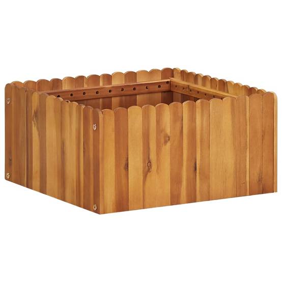 Maison Chic - Jardinière | Lit surélevé de jardin 50x50x25 cm Bois massif d'acacia - Image 2
