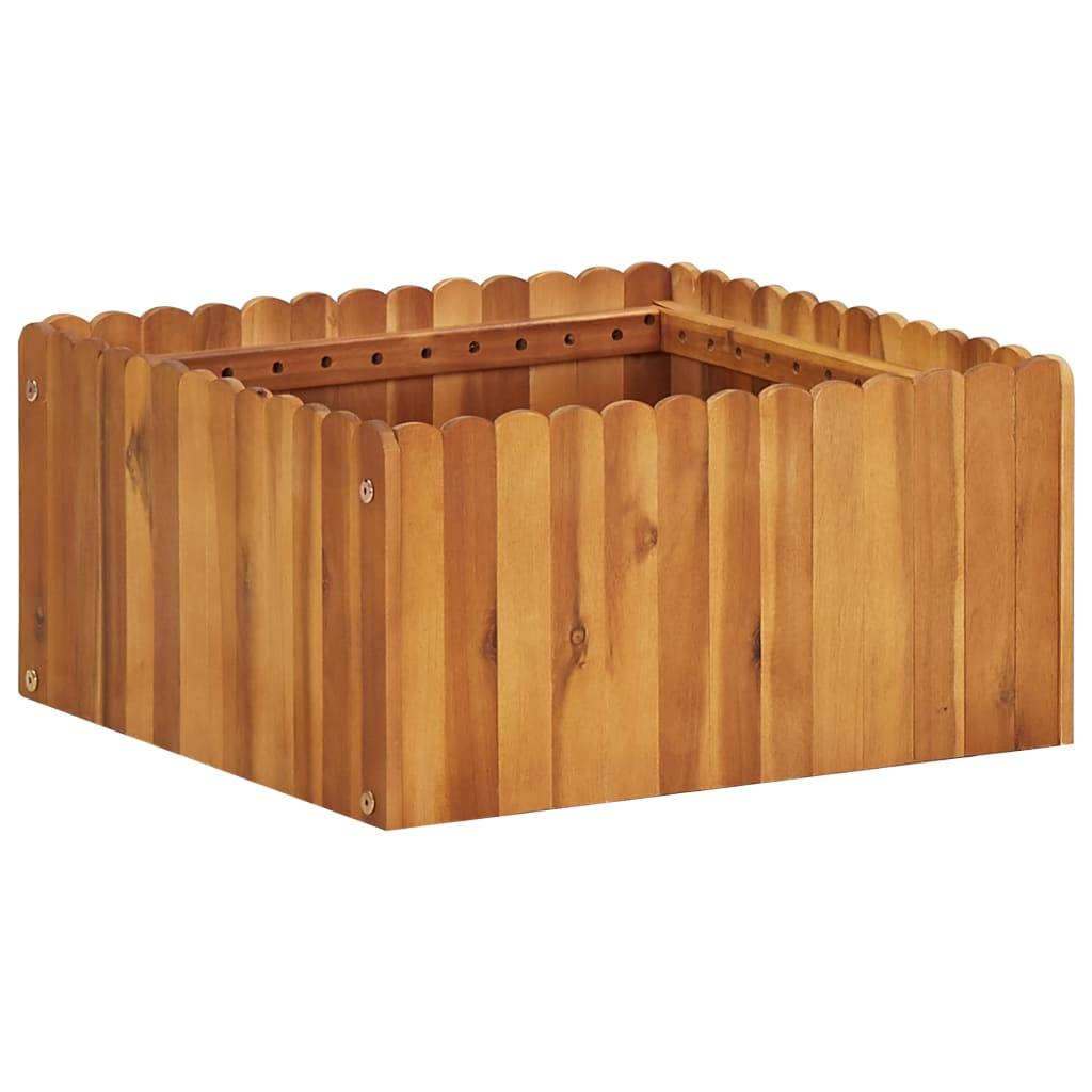 Maison Chic - Jardinière | Lit surélevé de jardin 50x50x25 cm Bois massif d'acacia - Image 2