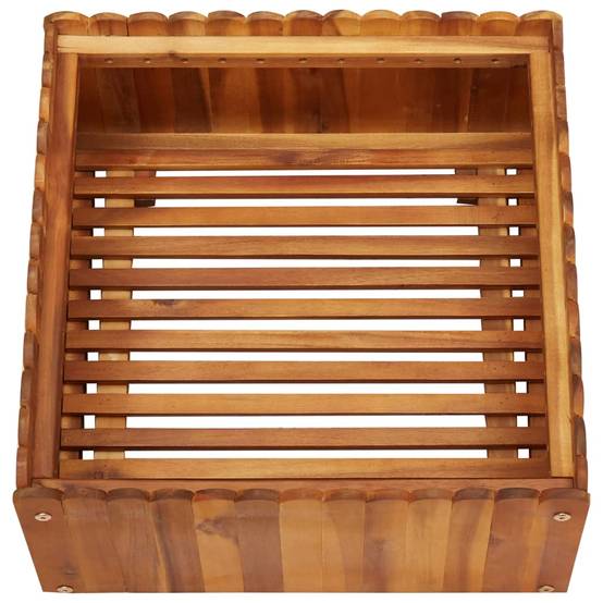 Maison Chic - Jardinière | Lit surélevé de jardin 50x50x25 cm Bois massif d'acacia - Image 3