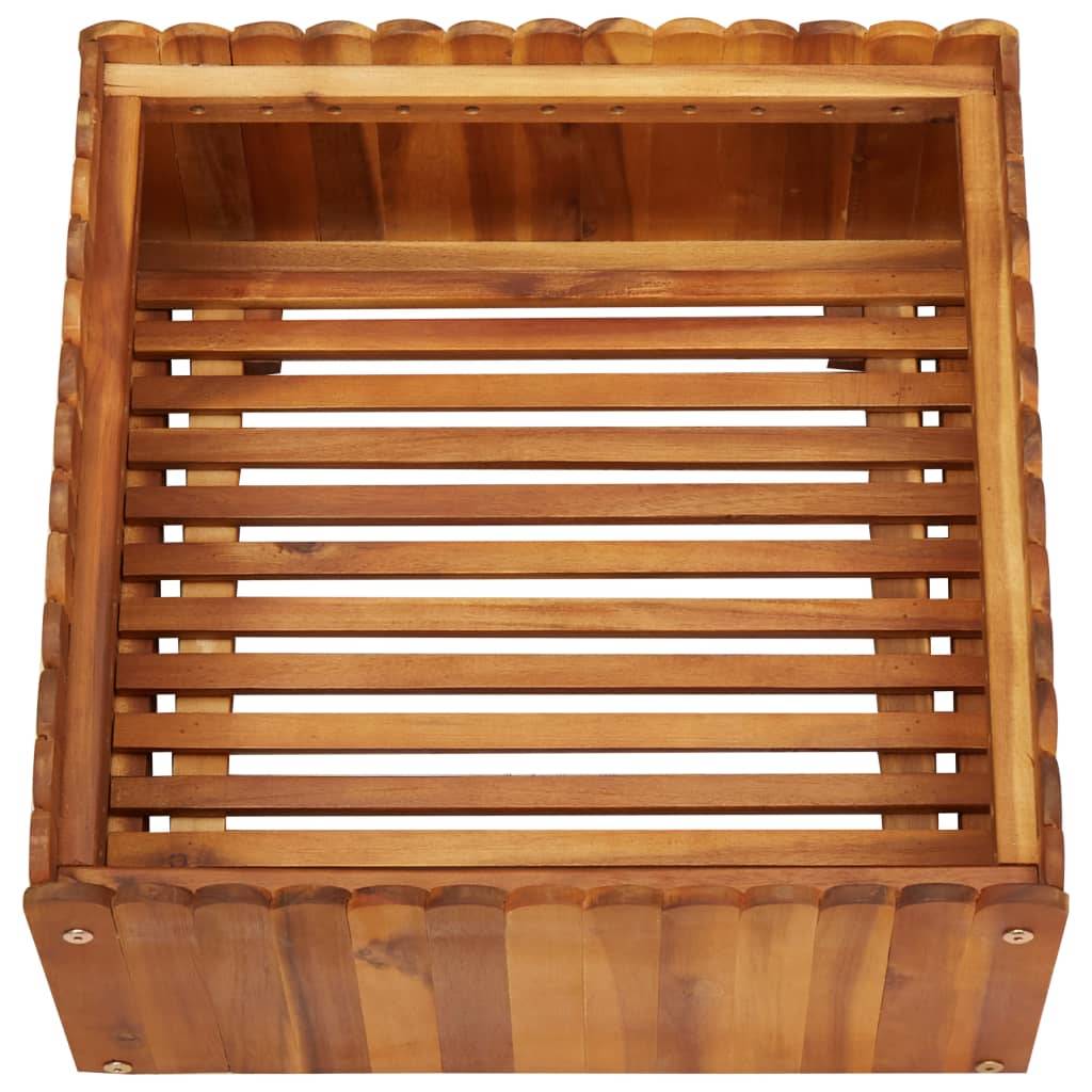 Maison Chic - Jardinière | Lit surélevé de jardin 50x50x25 cm Bois massif d'acacia - Image 3