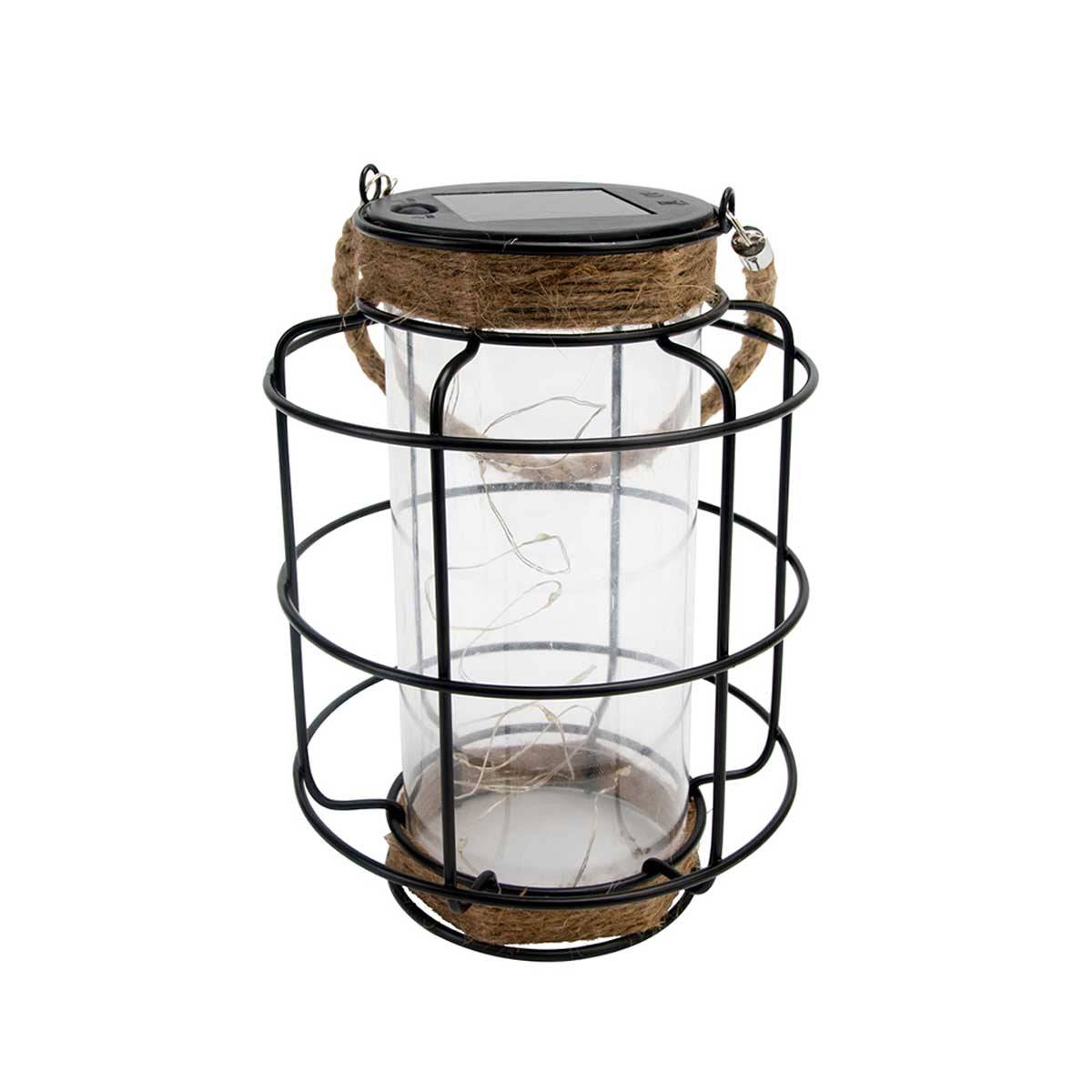 Lumisky - Lanterne solaire décorative LIGHTHOUSE Bois Corde H20cm - Image 1